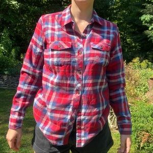 NWT Eddie Bauer M Plaid LongSleeve ButtonDown